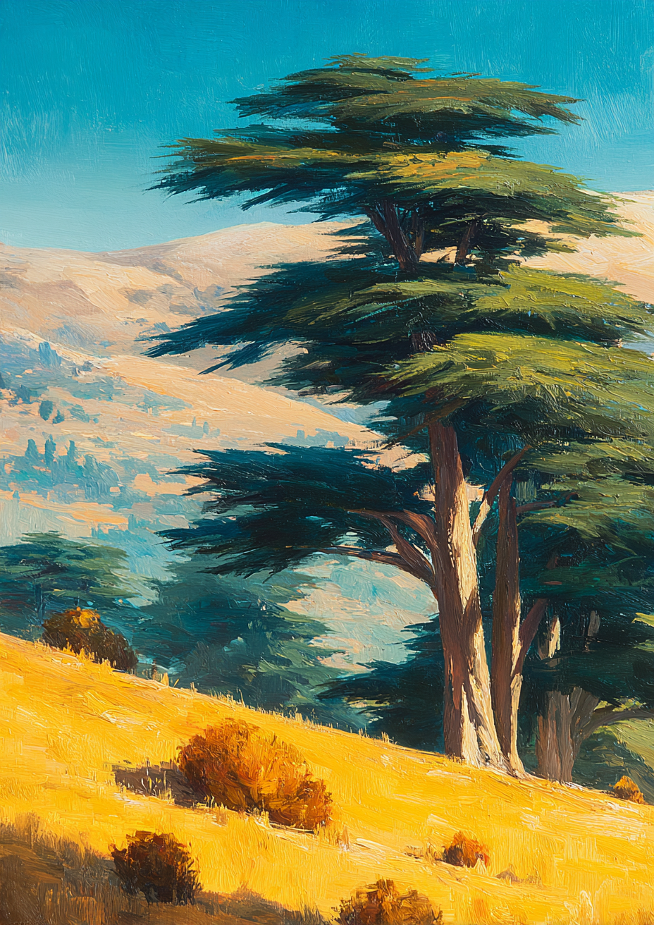 "Gold And Green" Framed Hand-Painted Canvas Wall Art 100x140cm